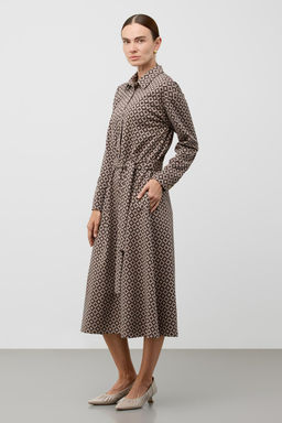 ЕВТ 5096/древесный,звездное оригами платье жен