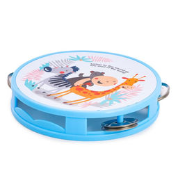 Игрушка музыкальная Бубен. Зверята, 8 металлических бубенцов, МИКС - Simaland фото 3