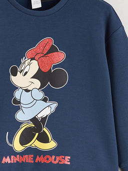 Minnie Mouse Bask?l? K?z ?ocuk Sweatshirt