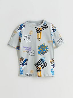 Bisiklet Yaka ?izgili Erkek ?ocuk Ti??rt 2li