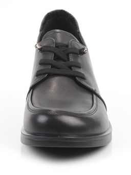 03-YDN15-22 BLACK Полуботинки женские (натуральная кожа)