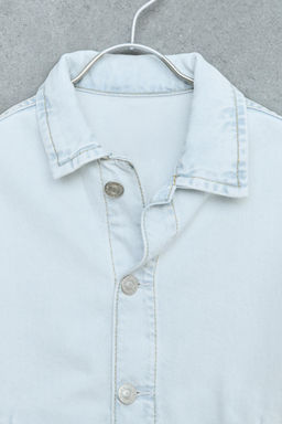 STORIESZ - CAZADORA DENIM SUPER BLEACH / Azul claro - Zara фото 5