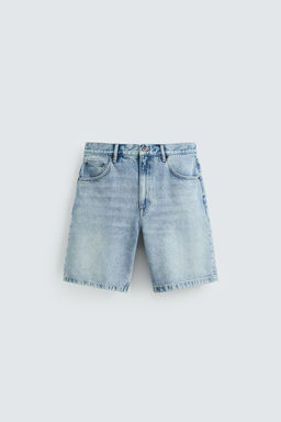 REGULAR FIT DENIM BERMUDA SHORTS - Zara фото 24