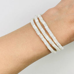 Бусины для украшений из Перламутра (155 бусин)