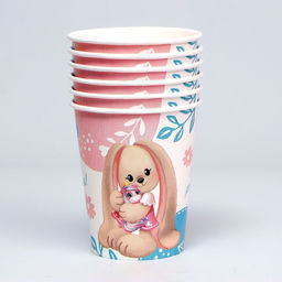 Стакан бумажный Самая прелестная, набор 6 шт, 250 мл - Страна карнавалия фото 3