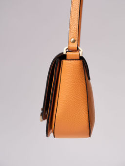 Сумка кожаная Azaro 30741 оранжевый карандаш