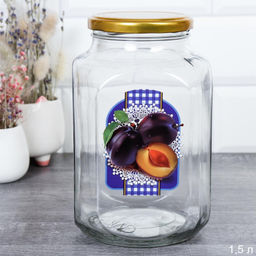 Банка 1500 мл Слива / 01217-02432 /уп 18/