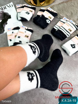 Женский Термоноски Из Меха Куницы 37-41