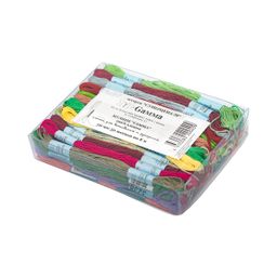 Нитки для вышивания Gamma набор мулине Суперцена-50 100% хлопок 50 x 8 м Ассорти