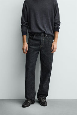 COTTON - LINEN STRAIGHT FIT JEANS - Zara фото 2