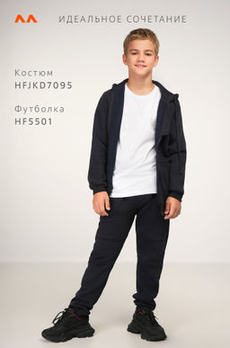 Теплый детский костюм из футера трехнитки с начесом Happyfox