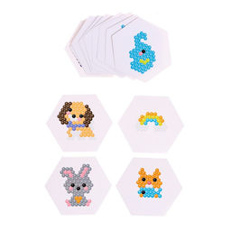 Аквамозаика Большой набор, 20 трафаретов, 6 основ, 1500 шариков - Школа талантов фото 7