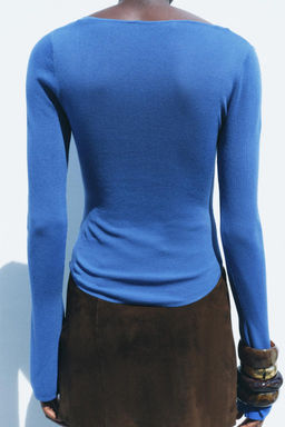 GATHERED KNIT TOP - Zara фото 3