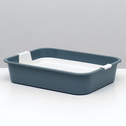 Туалет для кошек «Мурка», 33×25×7 см, с решёткой, пластик, цвет МИКС