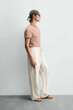 JACQUARD STRIPED T-SHIRT - Zara фото 4