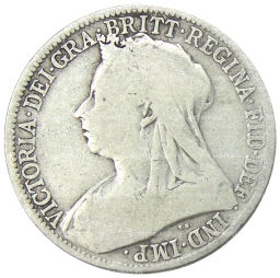 1 флорин (2 шиллинга) 1900 года Великобритания