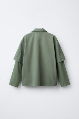 DOUBLE-SLEEVE SHIRT WITH PATCH - Zara фото 2