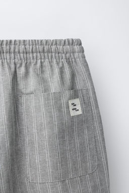 PANAL?N RAYAS CON LINO / Gris - Zara фото 4