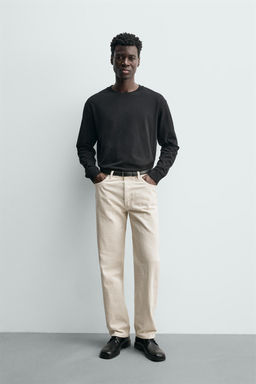 JEANS STRAIGHT FIT / Blanco roto