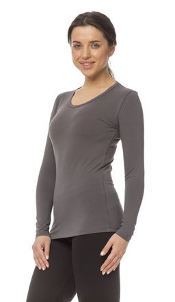 Лонгслив женский, графит - Knitka wear фото 4