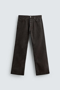 WAXED FLARE FIT JEANS - Zara фото 8