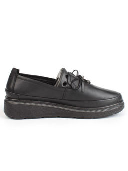 03-5318 BLACK Полуботинки женские (натуральная кожа)