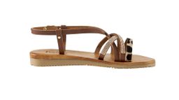 Босоножки, коньячные - Heine фото 3