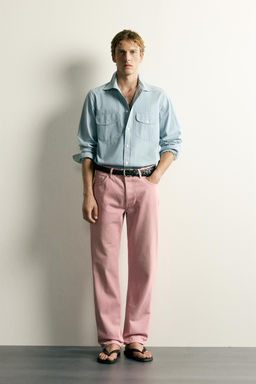 JEANS STRAIGHT FIT / Rosa claro