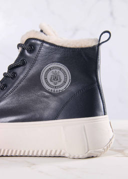 Ботинки 217.PODYUM151be. черный з/Шерсть