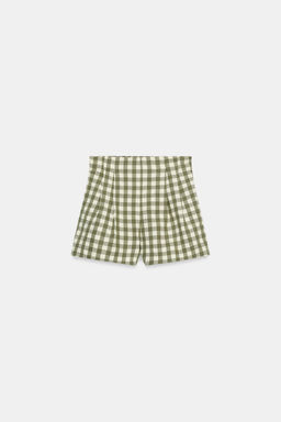 SHORTS CUADRO VICHY / Verde medio - Zara фото 6
