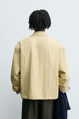 STRUCTURED CROPPED FIT JACKET - Zara фото 3