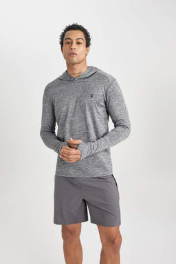 DeFactoFit Спортивная толстовка приталенного кроя с капюшоном  фото 6