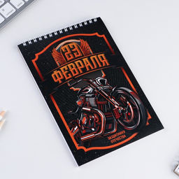 Блокнот А5, 40 л. на гребне в клетку 23 февраля. Защитнику отечества - Artfox фото 2