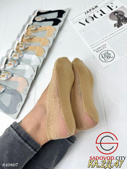 Следки женские с кружевом - Bruno фото 3