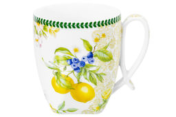 Кружка 300 мл 11*8,3*9,5 см Лимоны NEW BONE CHINA