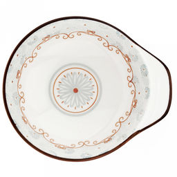 "Классика" Салатник фарфоровый 180мл, 12,7х10,7х4см, с деколью, отводка (Китай)