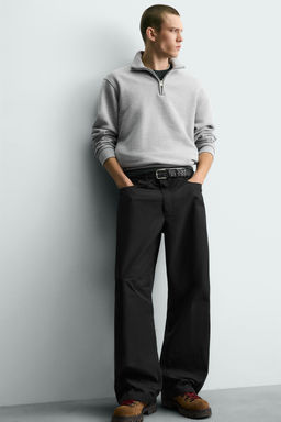 PANTAL?N CURVED FIT / Negro - Zara фото 5
