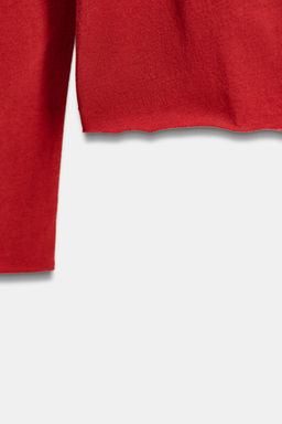 COTTON LONG SLEEVE T-SHIRT - Zara фото 8