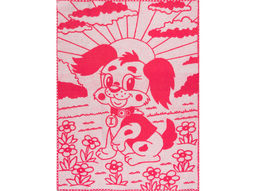 Одеяло п/шерсть 30% 100*140 "Жаккард" пл 420 цв розовый