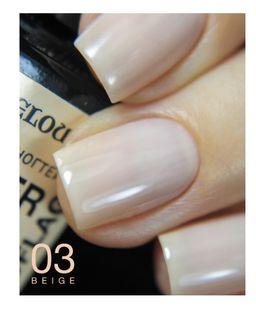 RELOUIS Лак для ногтей Super Gel Camouflage тон 03 beige  фото 2