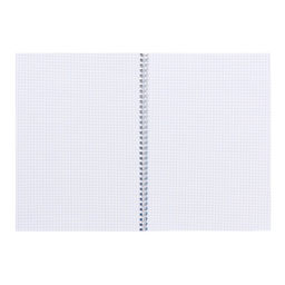 Тетрадь на гребне A4 60 листов в клетку Голубая, пластиковая обложка, блок офсет - Calligrata фото 2