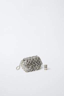 BOLSO ABALORIOS / Plata - Zara фото 6