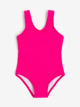 Купальник для девочки слитный MINAKU: Swim Collection, розовый, рост 128-134 см