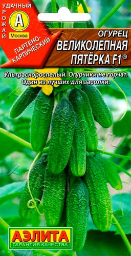 Огурец Великолепная пятерка F1 10шт. (Аэлита)