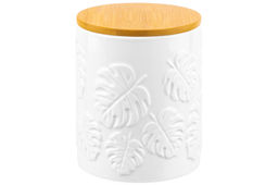 Банка д/хранения 650 мл 10*10*12,5 см Тропики с дер. крышк. с сил. упл. - Elan gallery фото 4