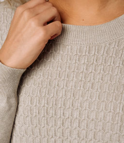 Джемпер #КТ24069, бежево-серый - Dommod фото 5