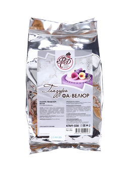 Глазурь "Фа велюр" белая (1 кг х 10), фольга