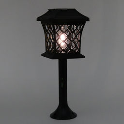 Фонарь садовый "Винтаж" 12*12*13,5 см (h=60 см) на солнечной батарее (универсальный), тёплый белый