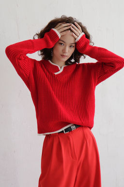 9823 Пуловер красный - Martichelli фото 5