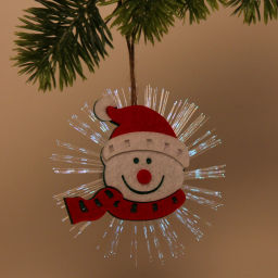 Цена за 2 шт. Сувенир с подсветкой "Снеговик в колпачке" 10 см